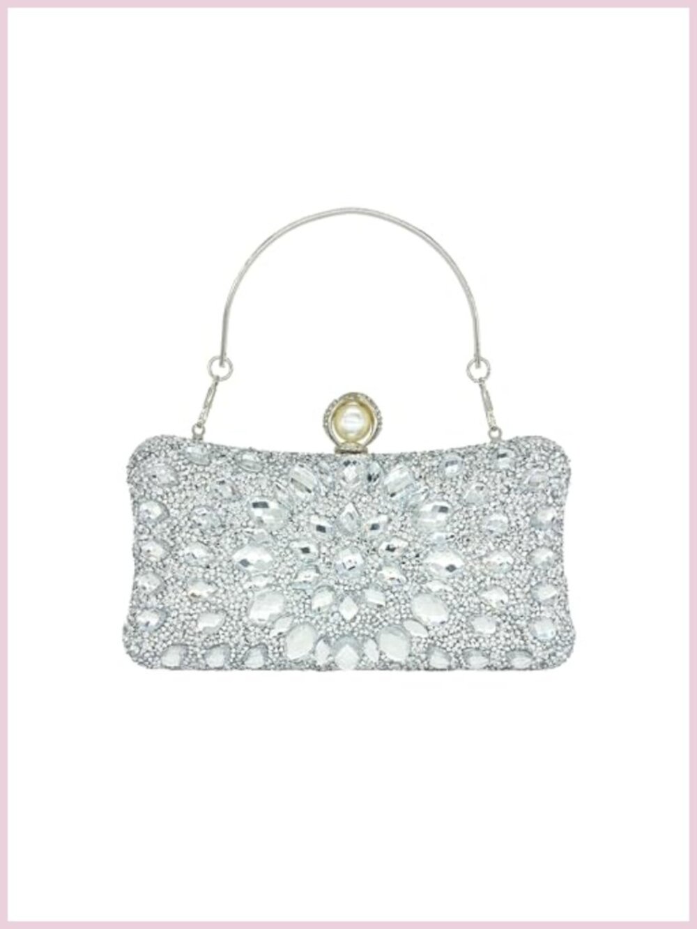 Evening Clutch Purses for Women Sparkly Crystal Handbags